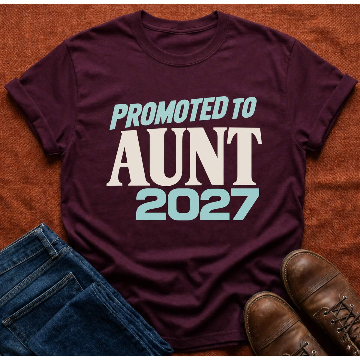 Promoted to Aunt '27 T-Shirt