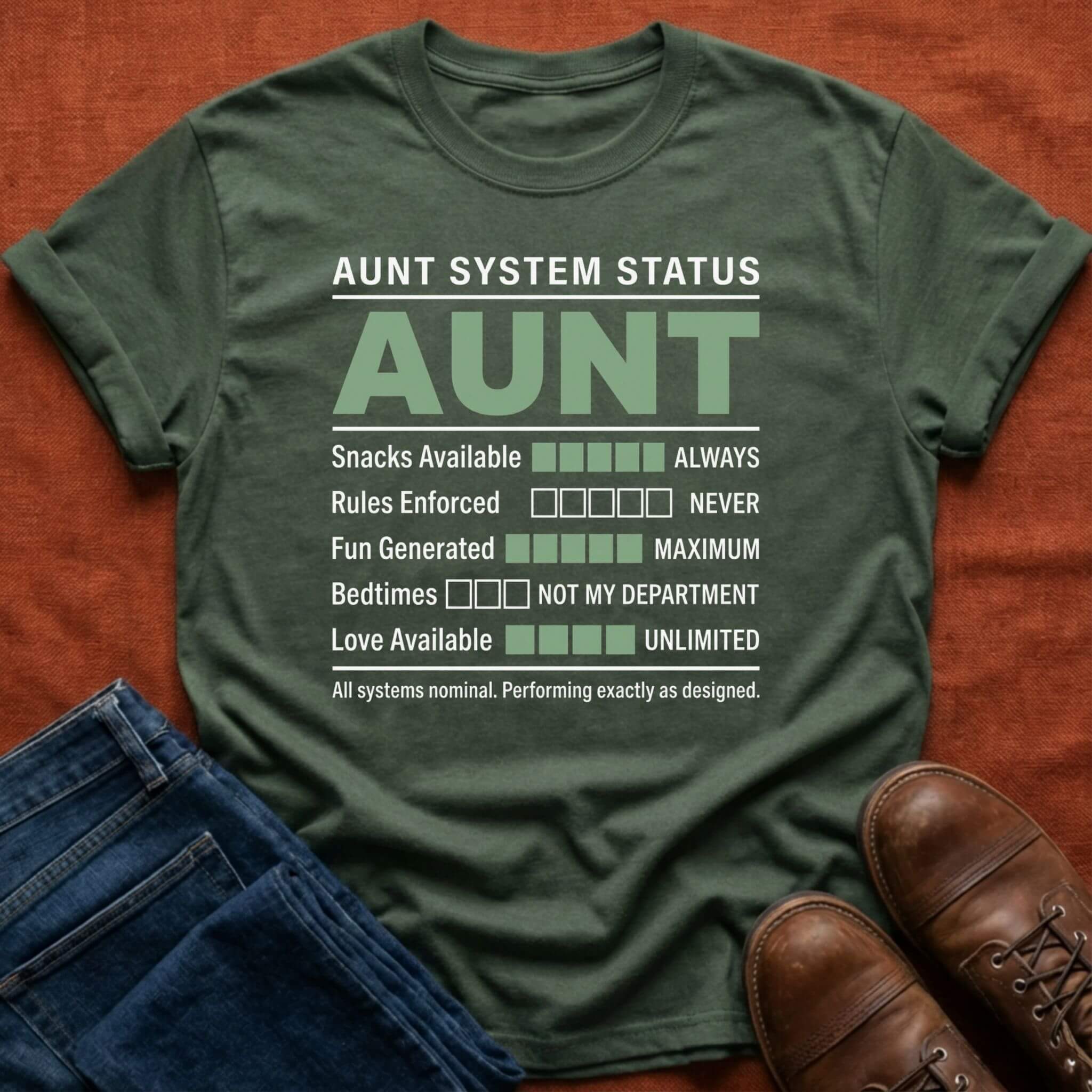 Aunt System Status T-Shirt