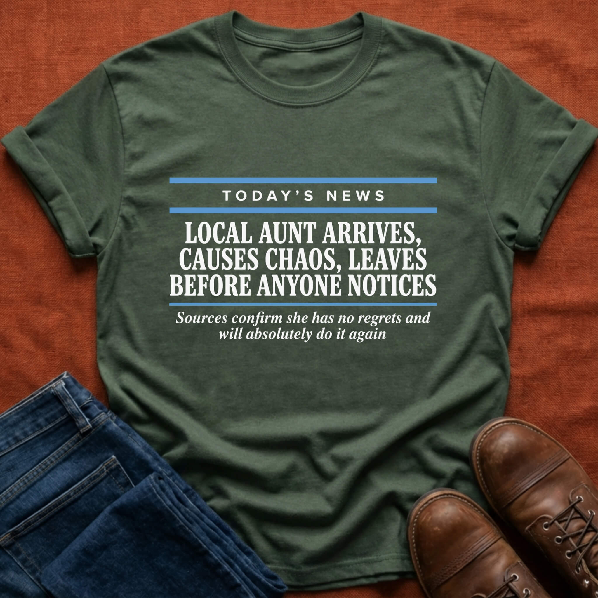 Today's News Aunt T-Shirt