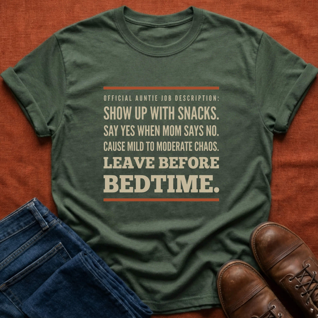 Official Auntie Job Description T-Shirt