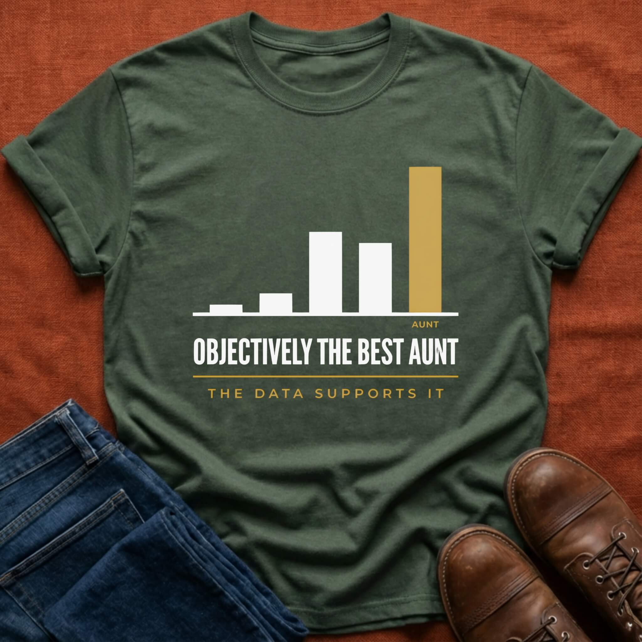 Best Aunt Data Supports It T-Shirt