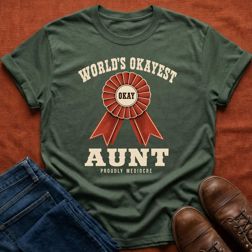 World's Okayest Aunt T-Shirt