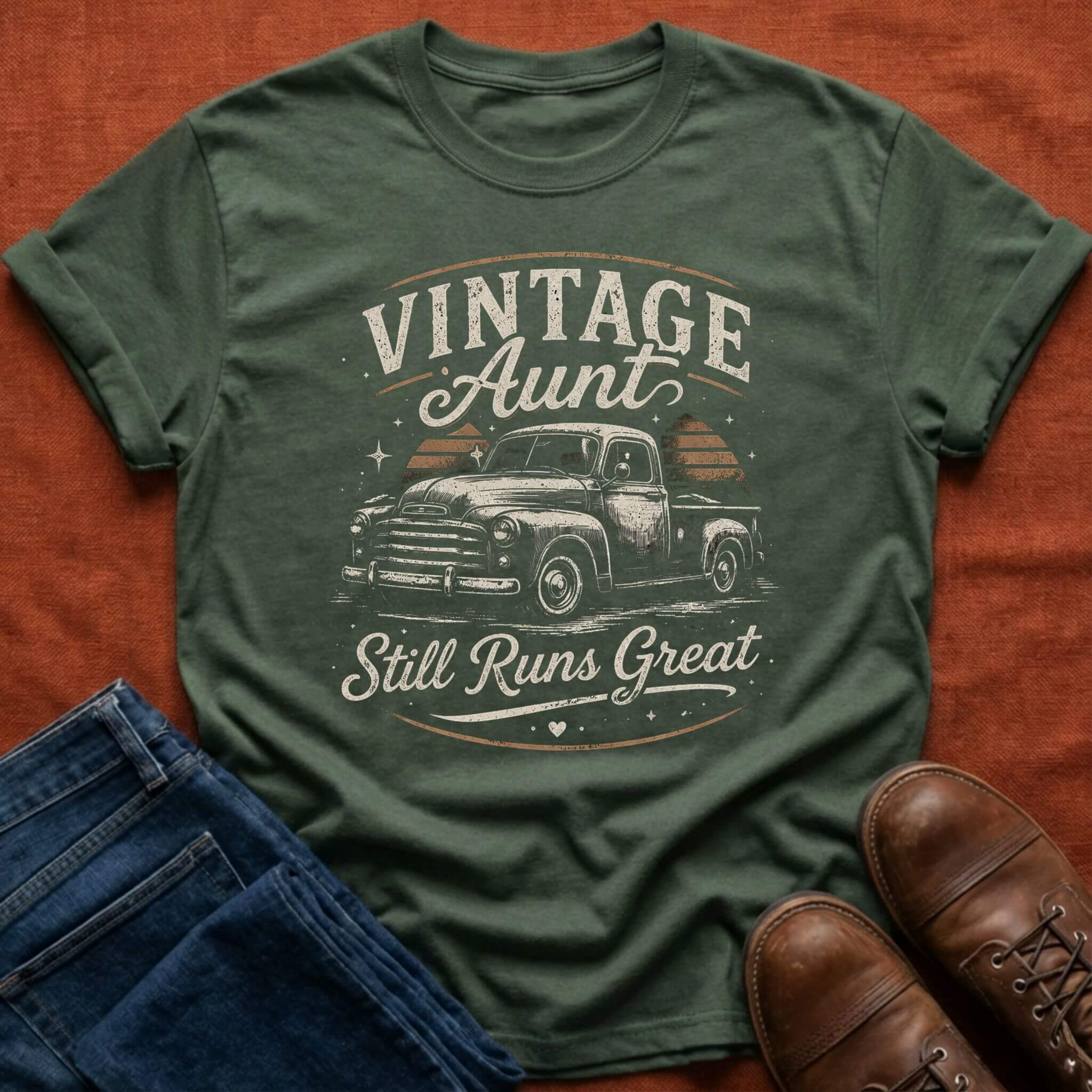 Vintage Aunt Still Runs Great T-Shirt