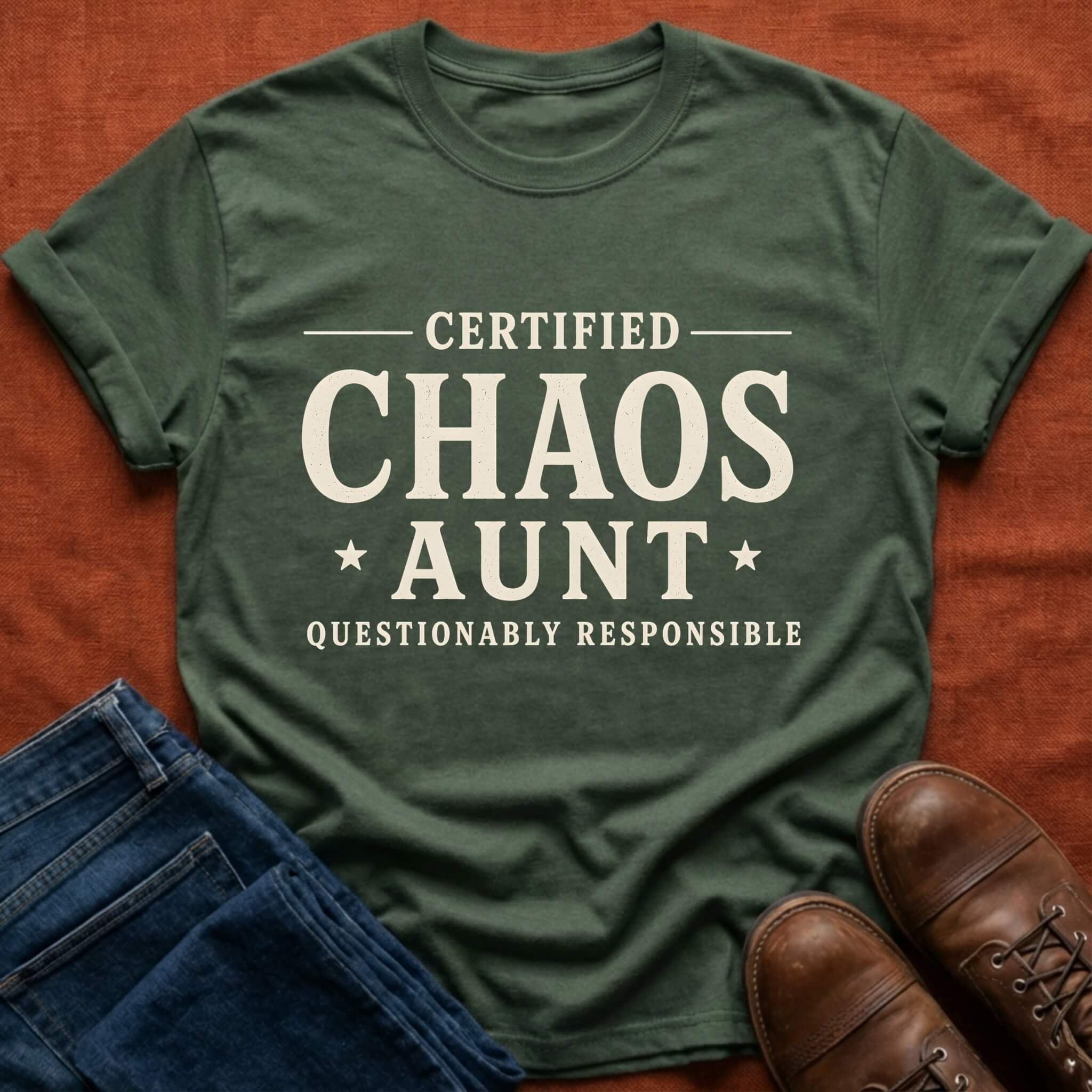 Certified Chaos Aunt T-Shirt