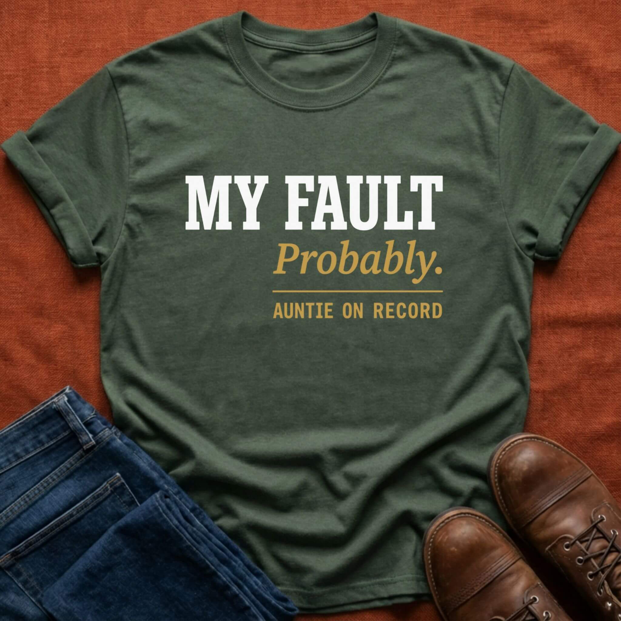 My Fault Probably Auntie T-Shirt