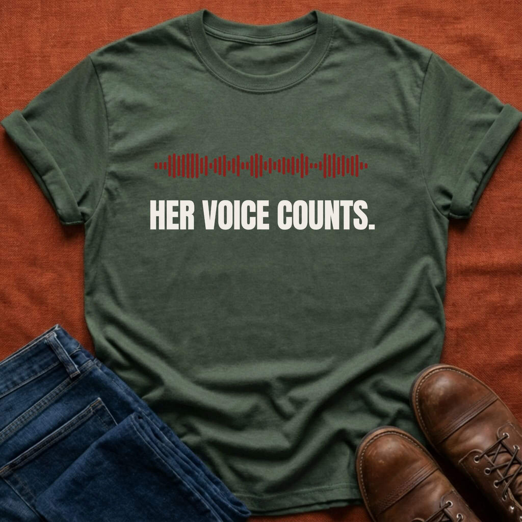 Her Voice Counts T-Shirt