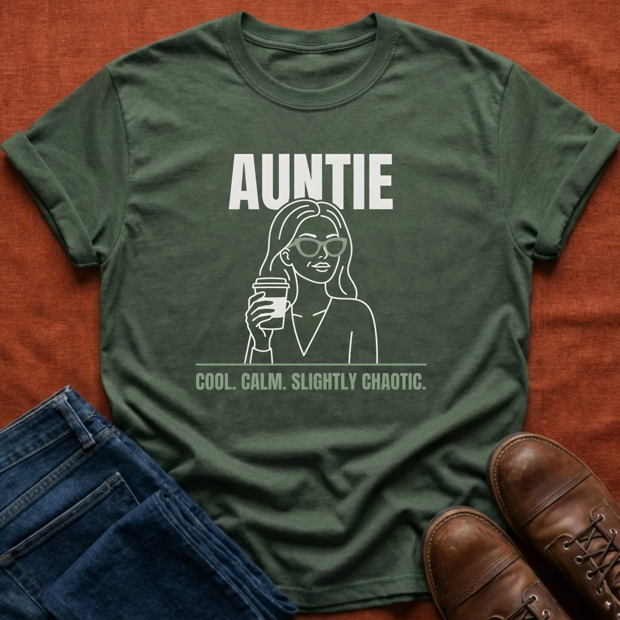 Cool Calm Chaotic Auntie T-Shirt