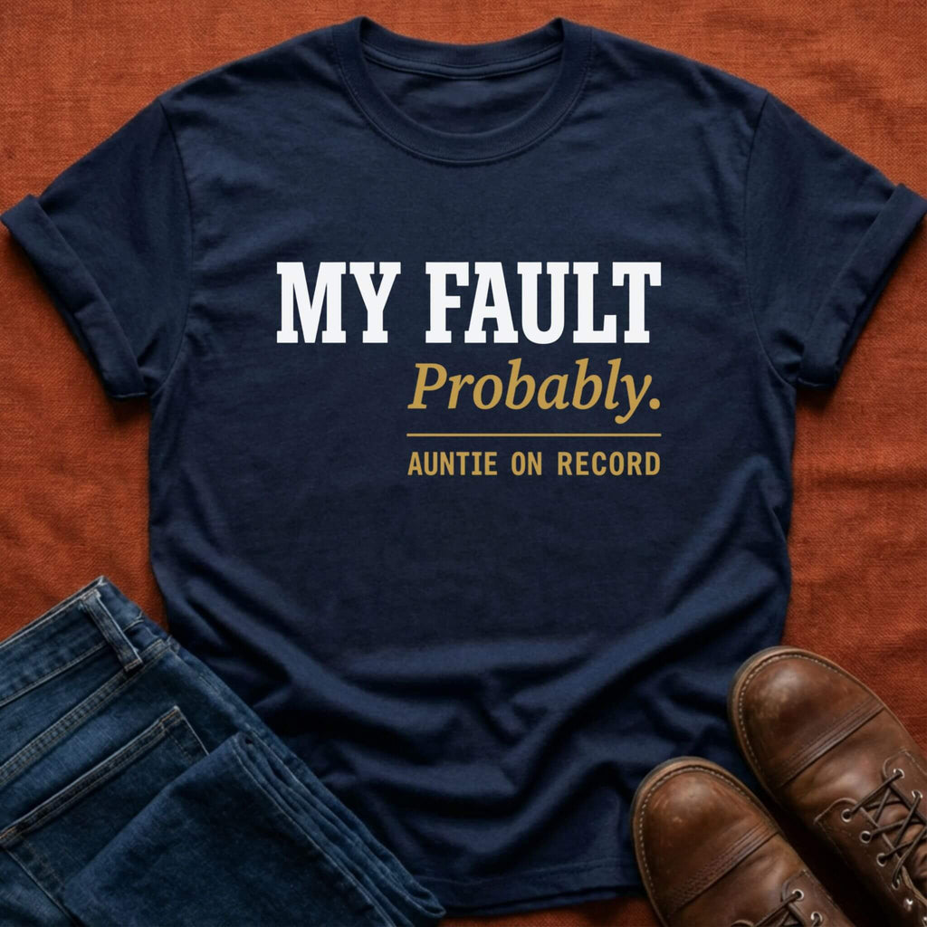 My Fault Probably Auntie T-Shirt