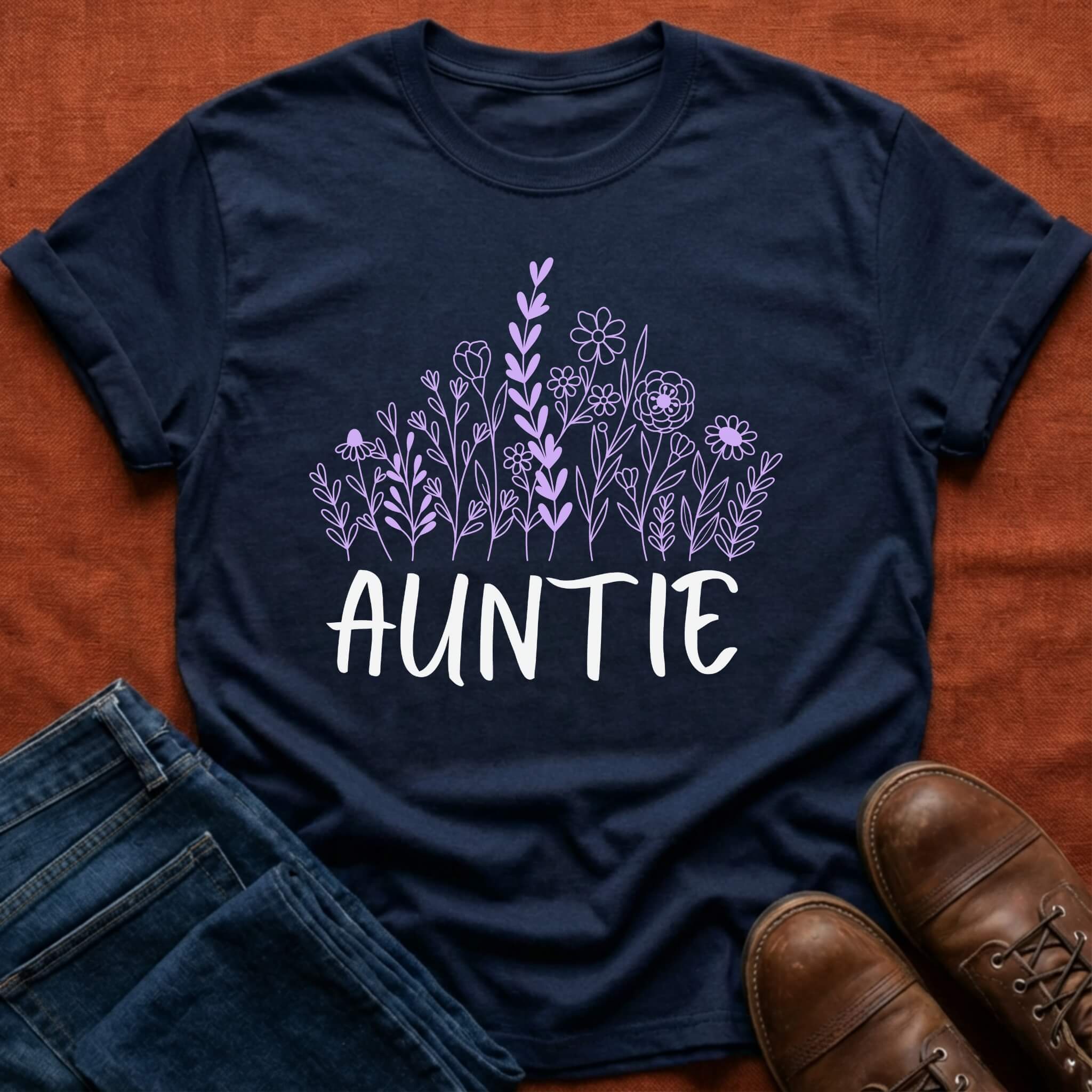 Auntie Wildflowers T-Shirt