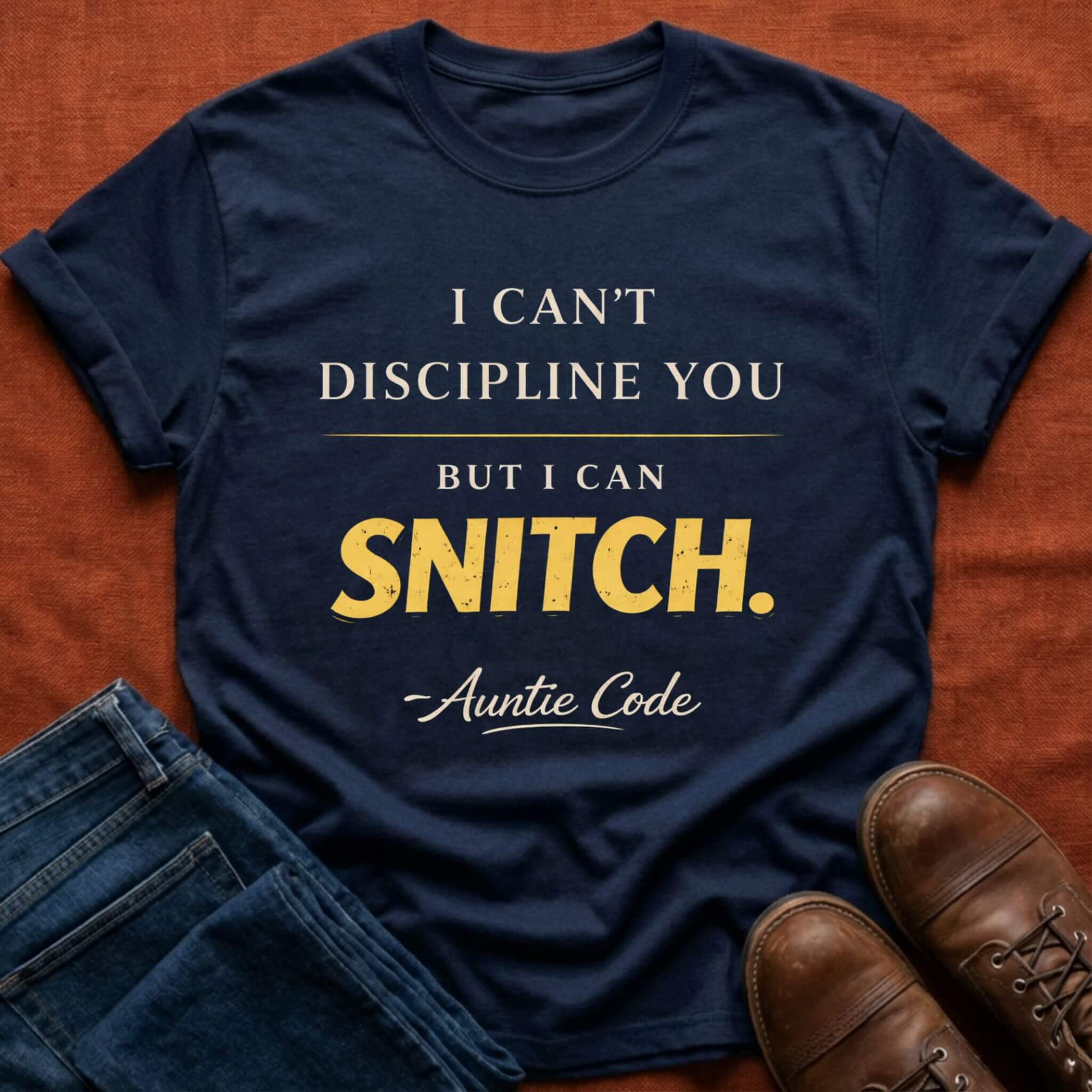 I Can Snitch Auntie Code T-Shirt
