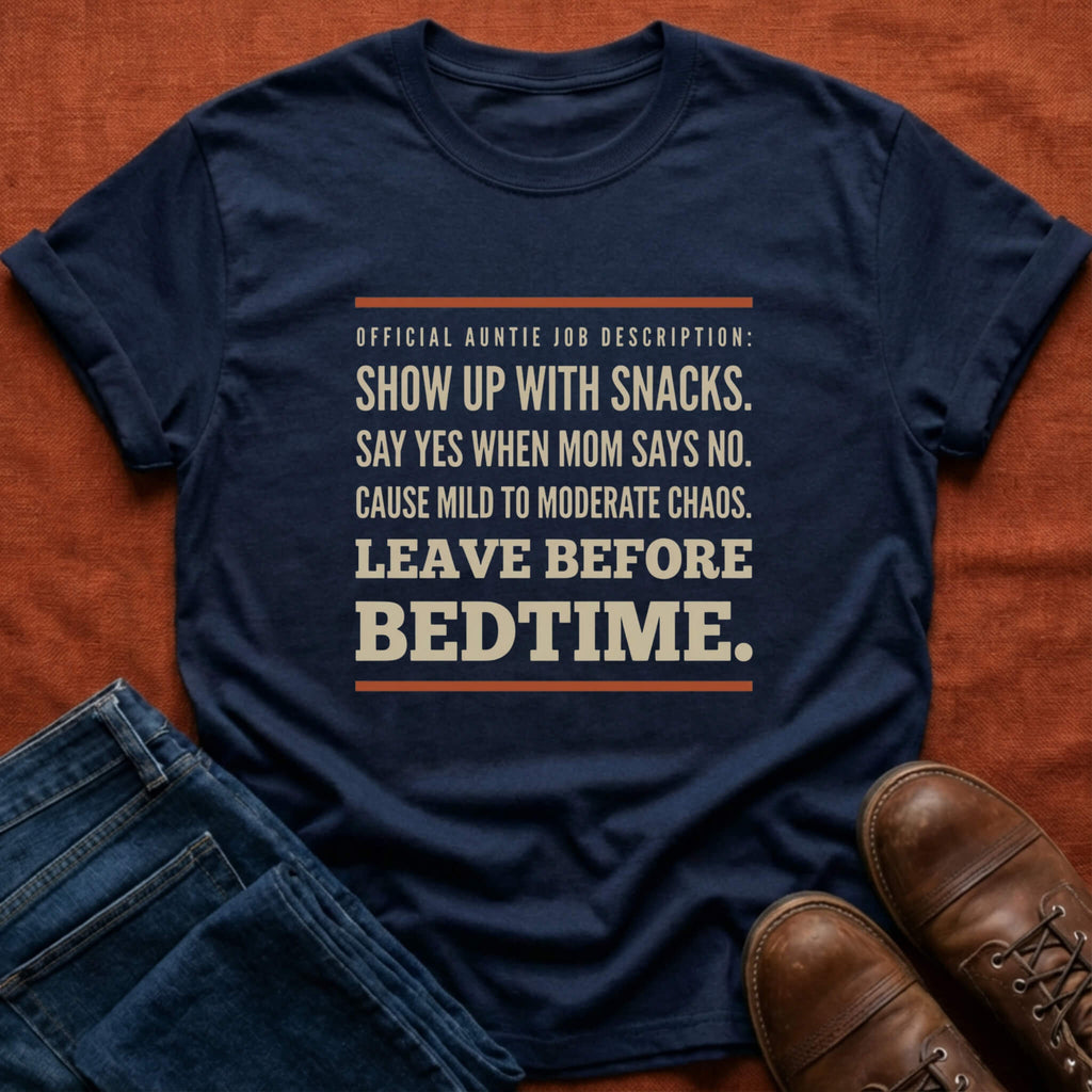 Official Auntie Job Description T-Shirt
