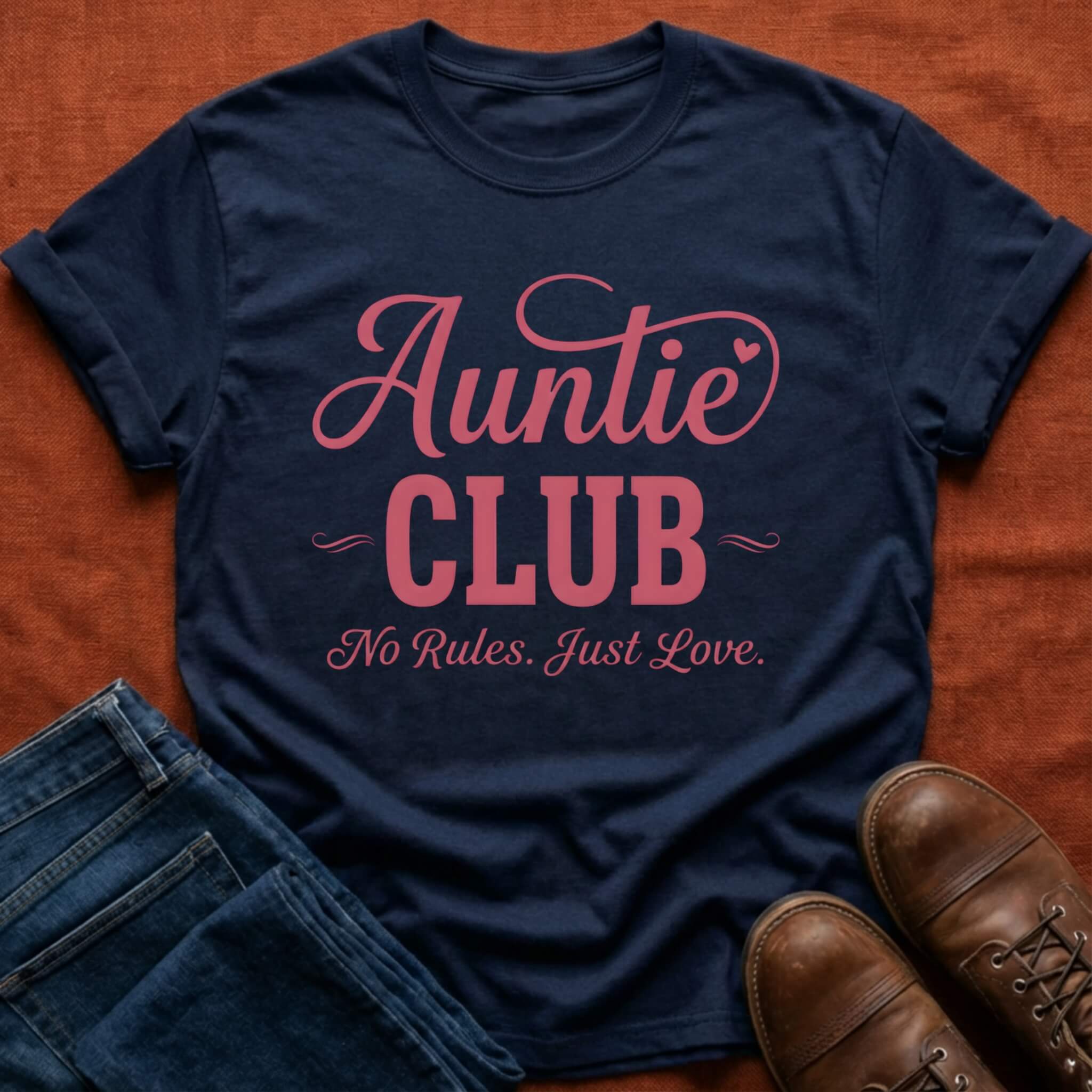 Auntie Club Script T-Shirt