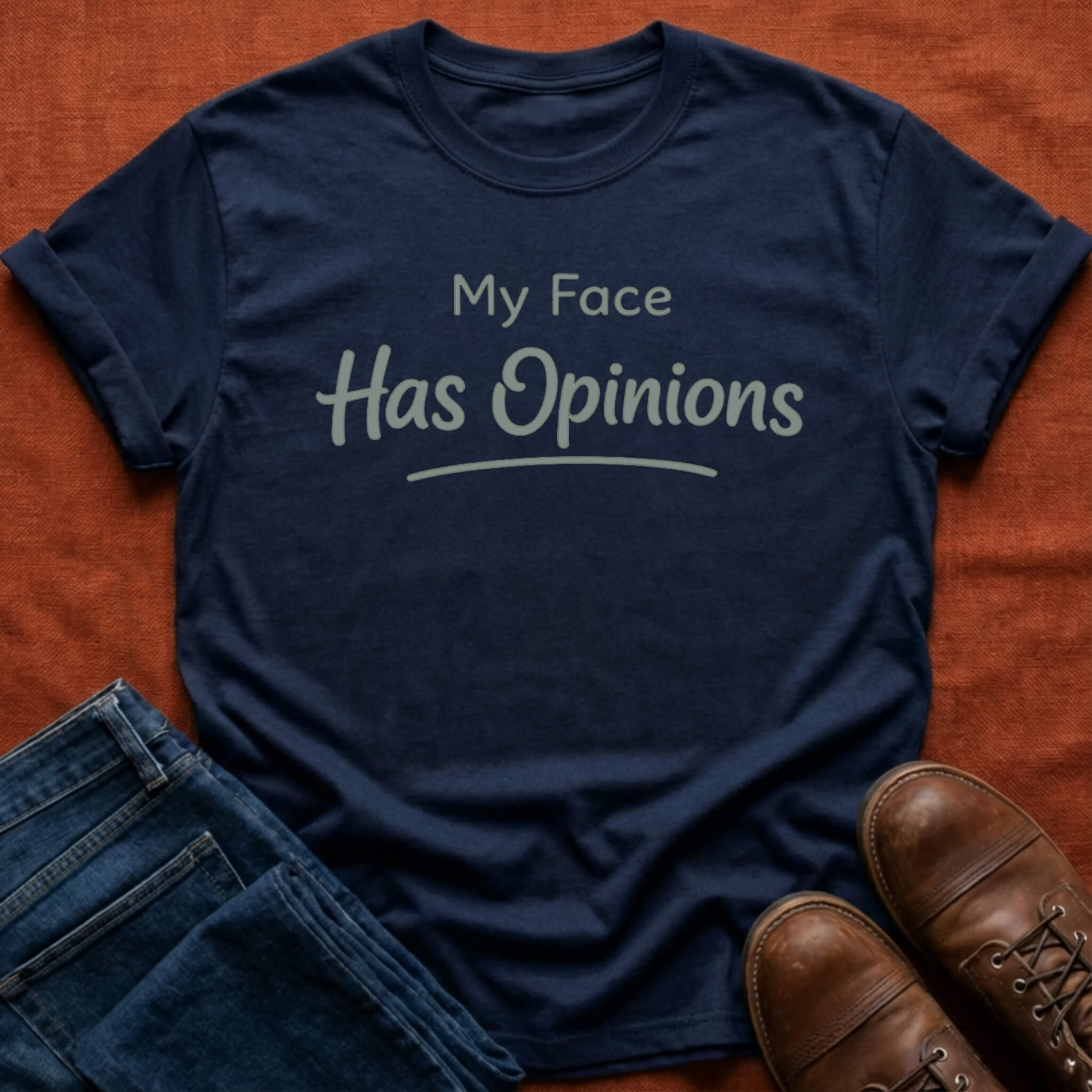 Face Has Opinions T-Shirt