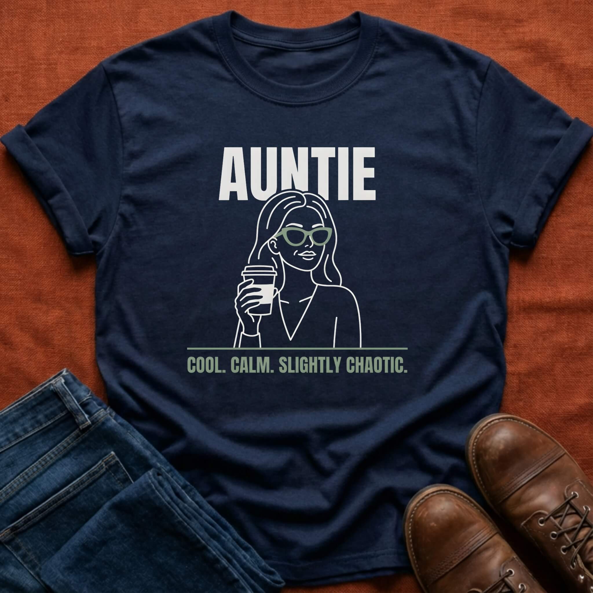 Cool Calm Chaotic Auntie T-Shirt