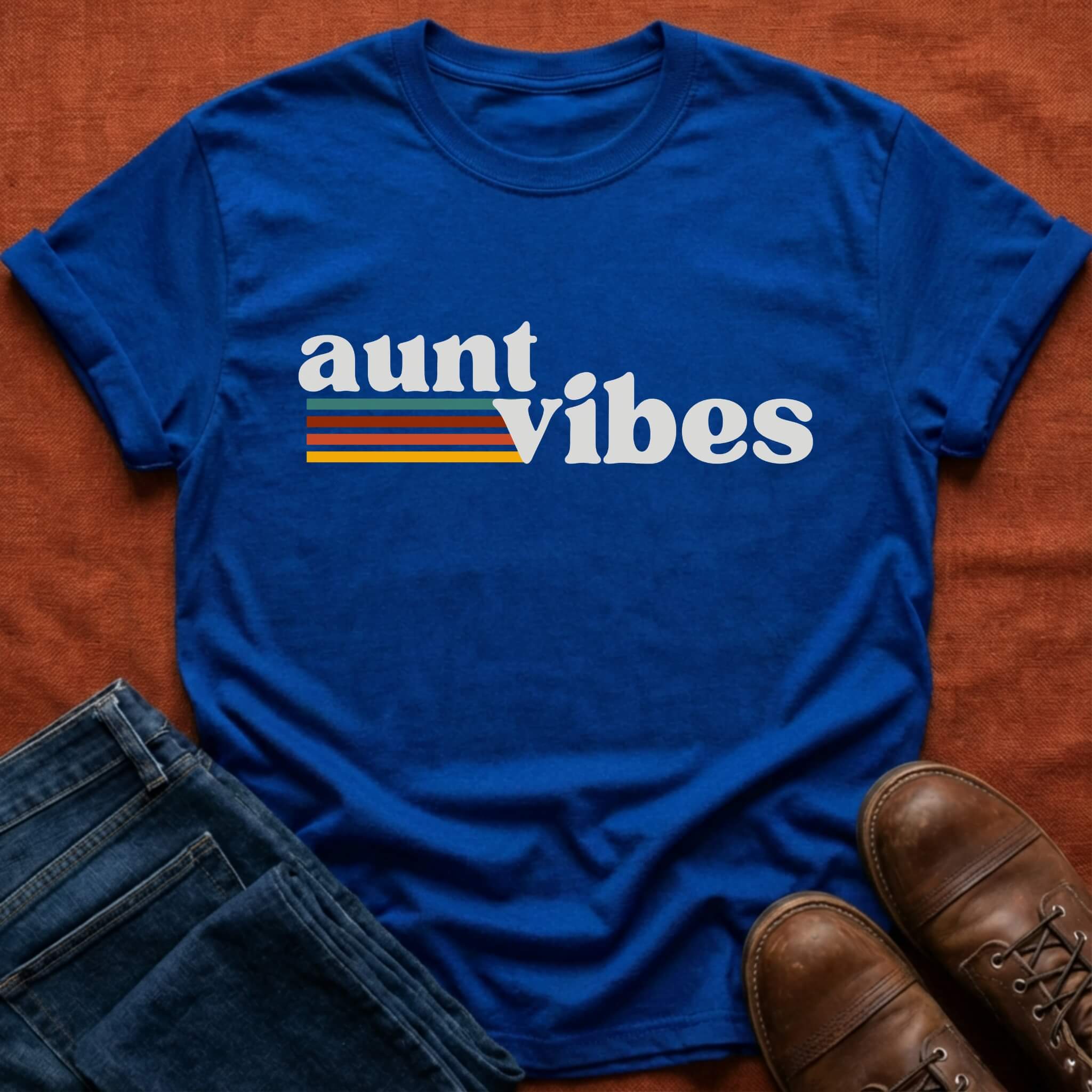 Aunt Vibes Retro T-Shirt