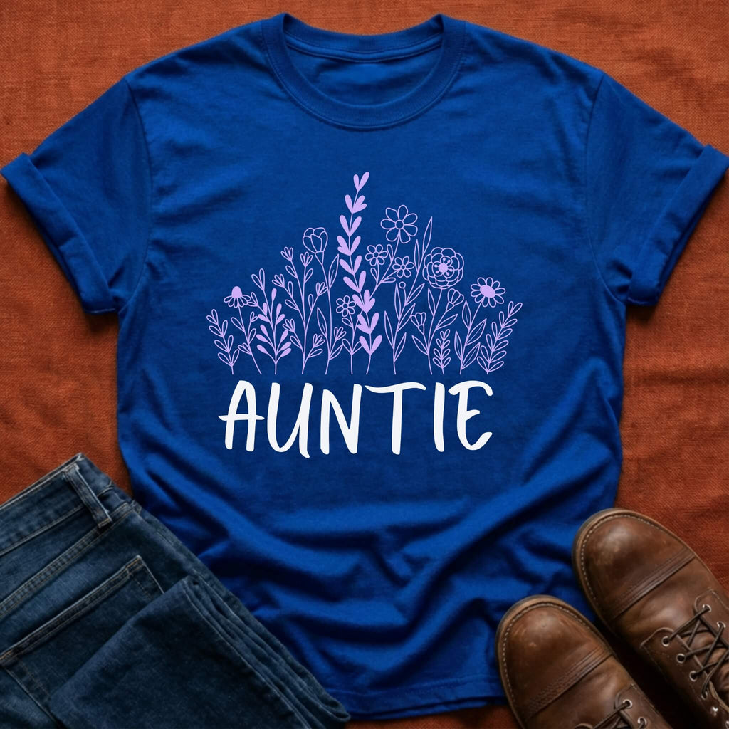 Auntie Wildflowers T-Shirt