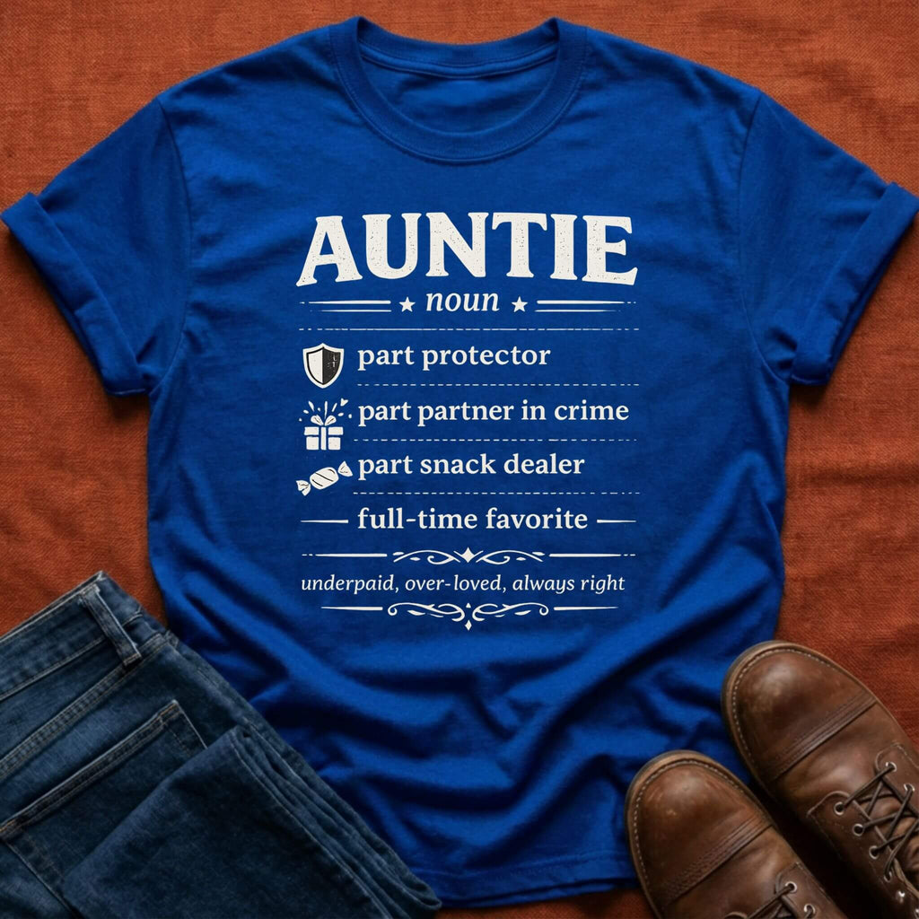 Auntie. Part Protector. Part Partner in Crime. T-Shirt