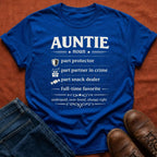 Auntie. Part Protector. Part Partner in Crime. T-Shirt