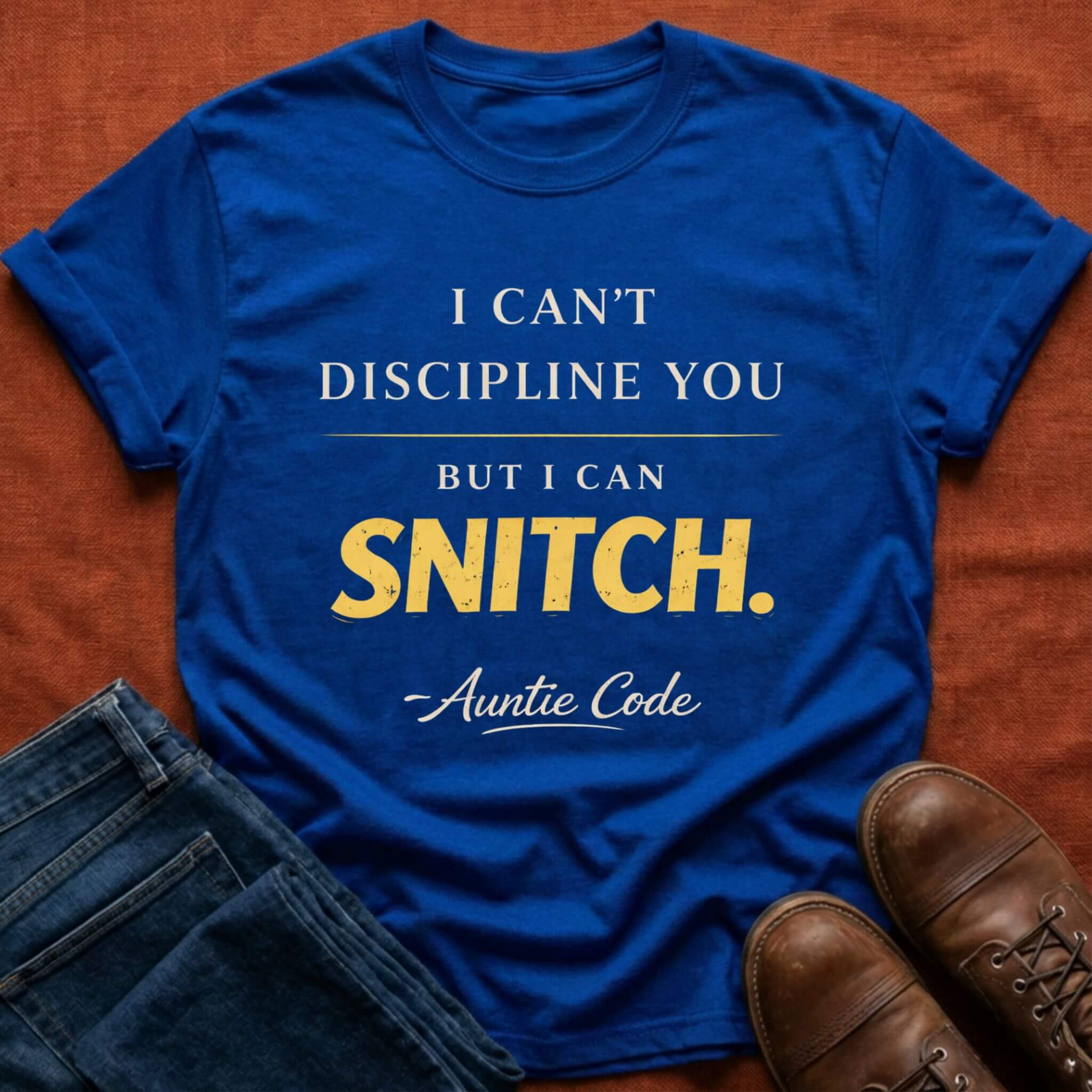 I Can Snitch Auntie Code T-Shirt