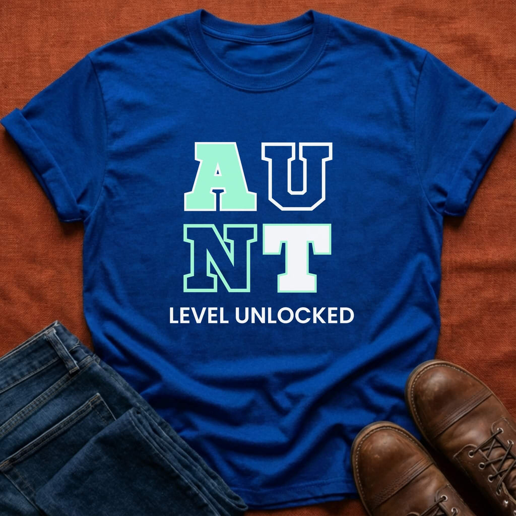 Aunt Level Unlocked T-Shirt