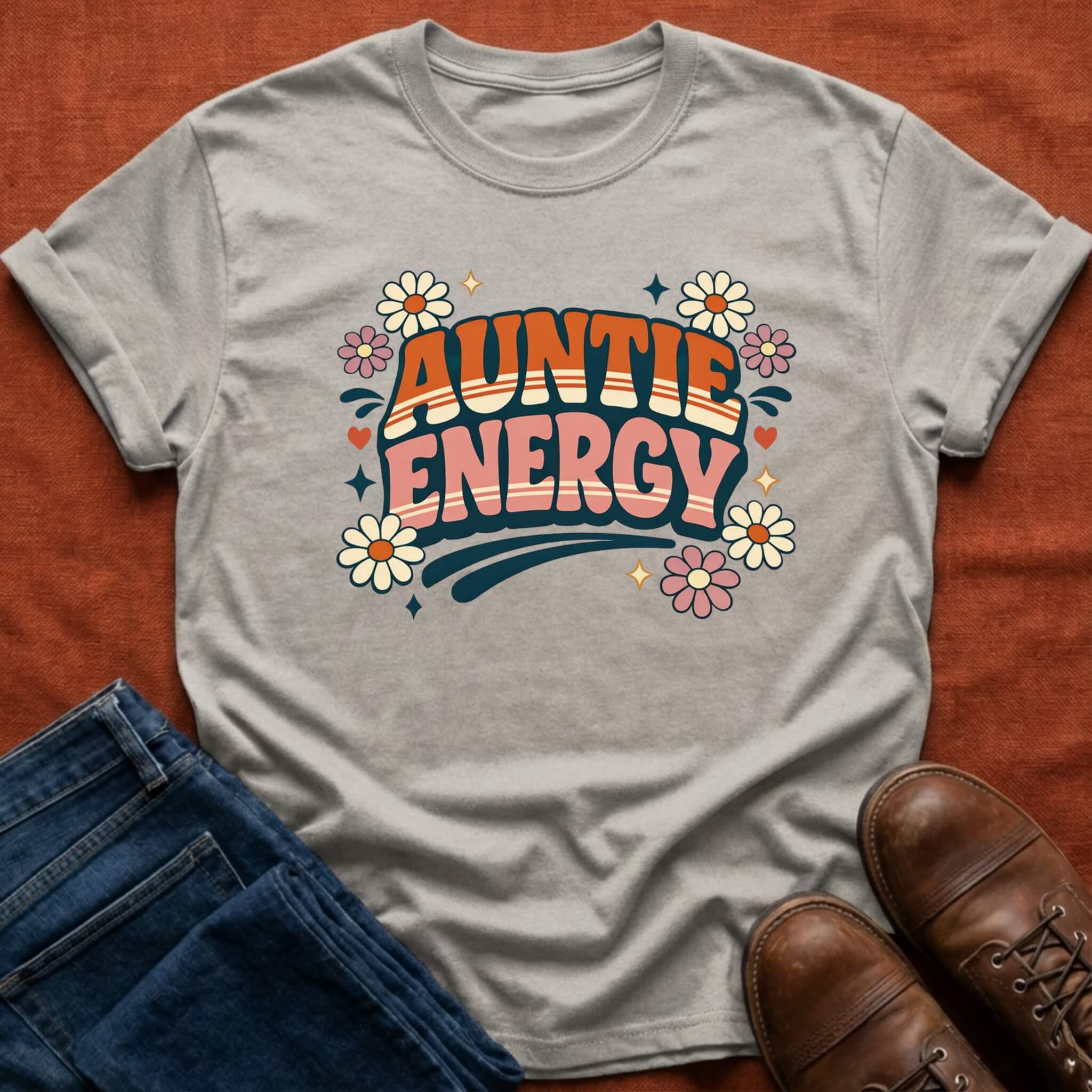 Retro Auntie Energy T-Shirt