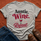 Auntie Wine Repeat T-Shirt