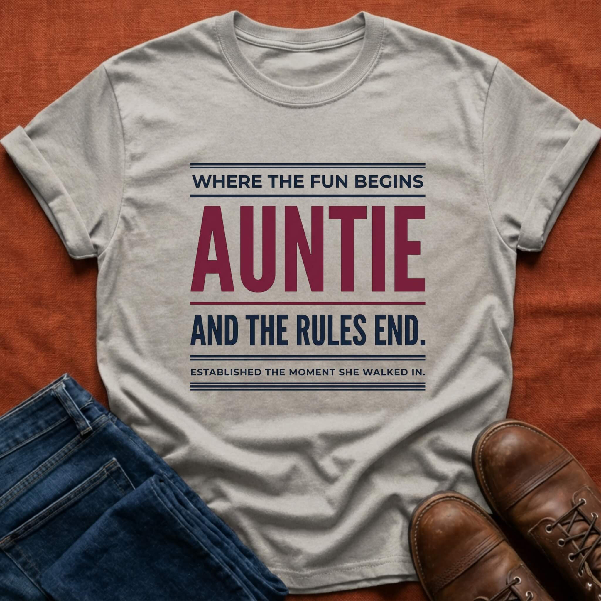 Auntie Where Fun Begins T-Shirt