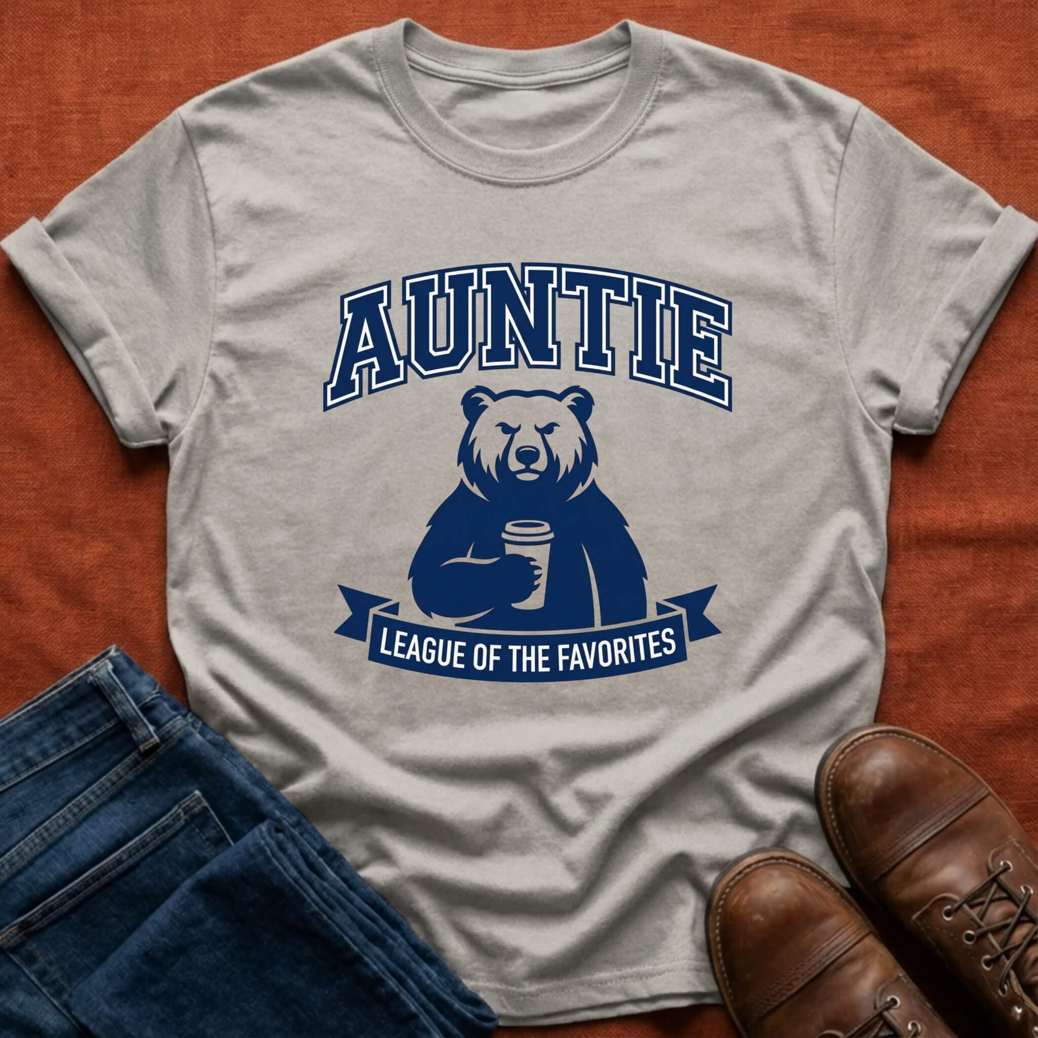 Auntie University Bear T-Shirt