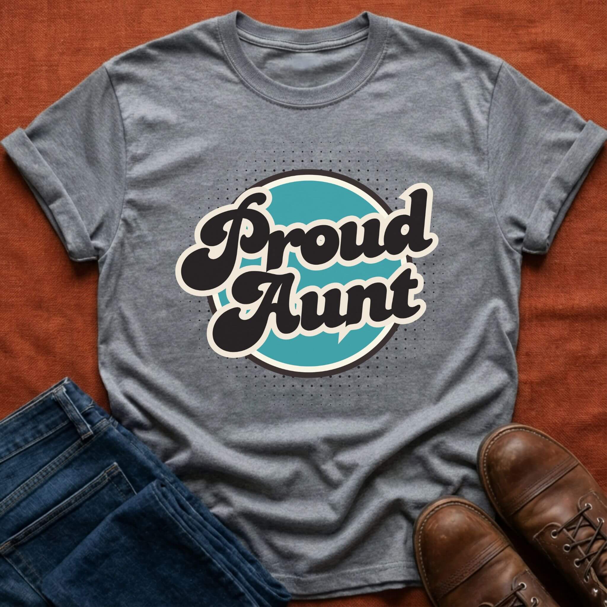 Proud Aunt Retro T-Shirt