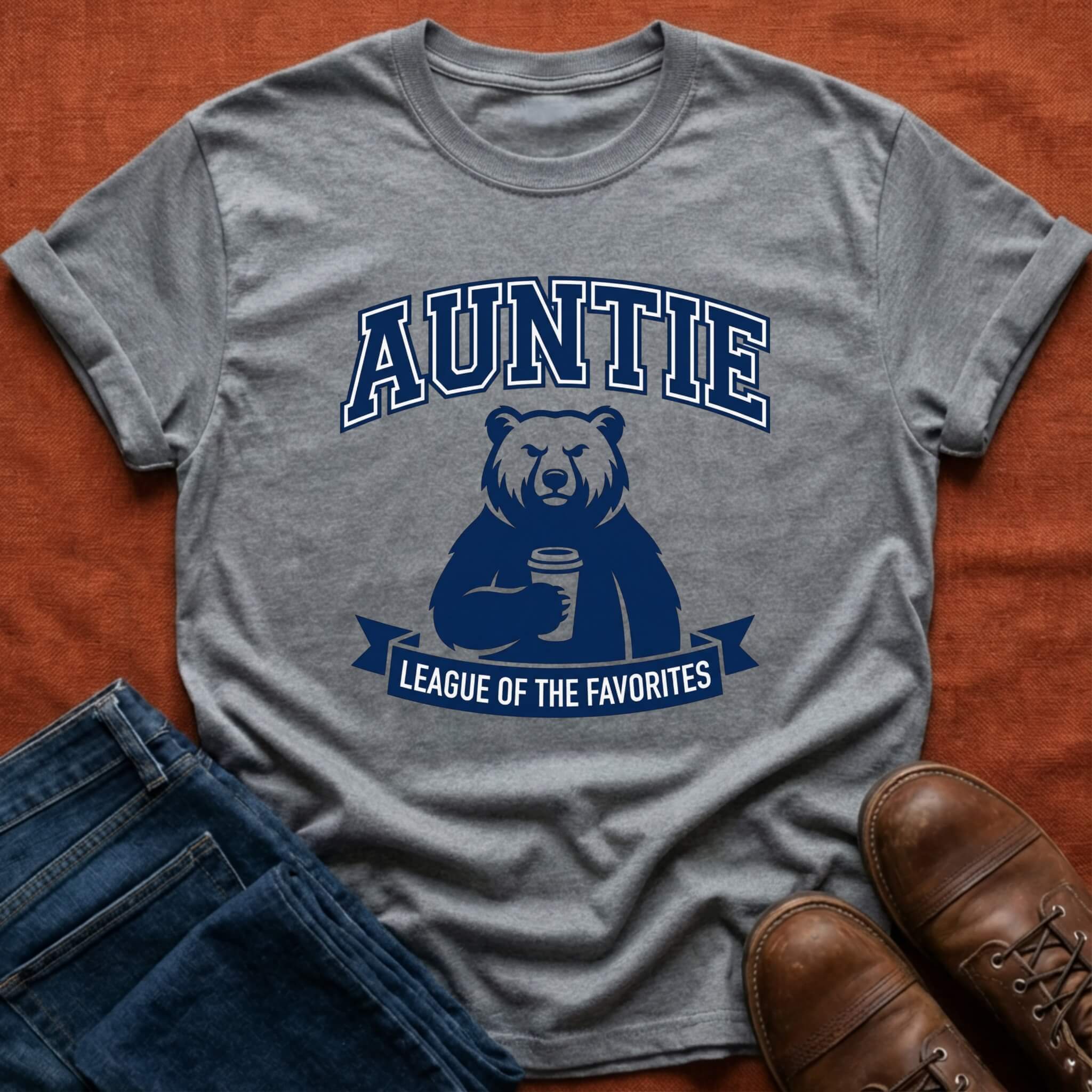 Auntie University Bear T-Shirt