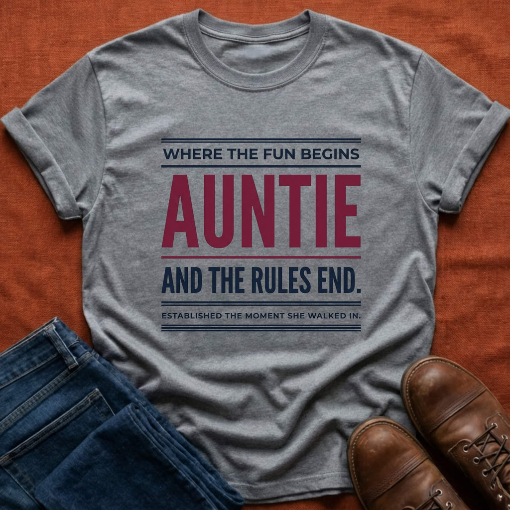 Auntie Where Fun Begins T-Shirt