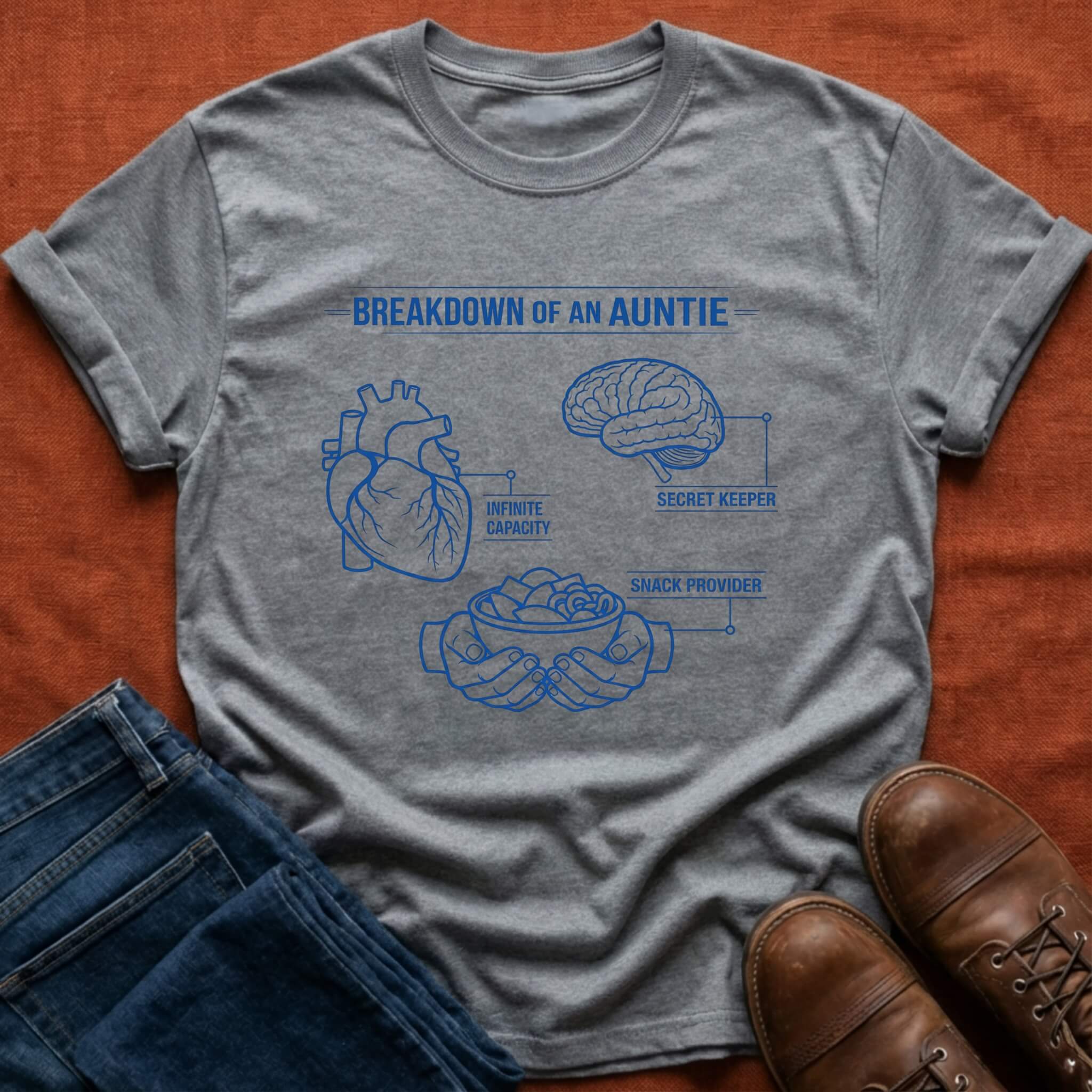 Breakdown of an Auntie T-Shirt