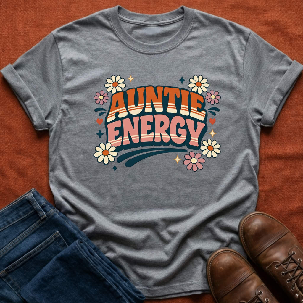 Retro Auntie Energy T-Shirt