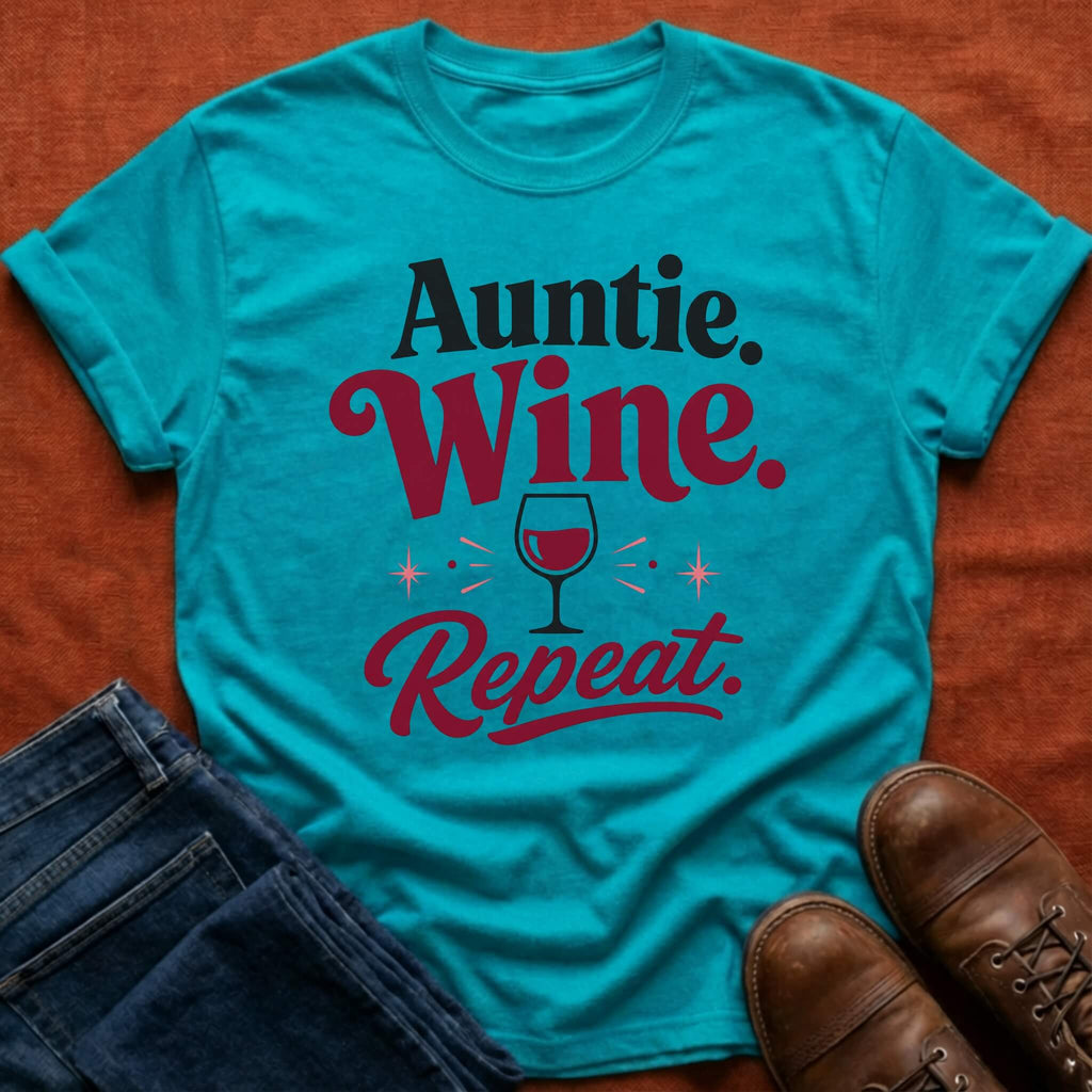 Auntie Wine Repeat T-Shirt