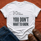 Auntie Memo to Mom T-Shirt