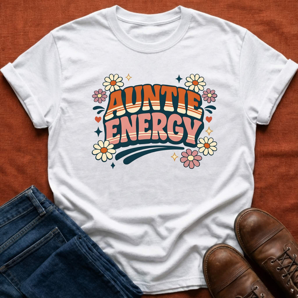 Retro Auntie Energy T-Shirt