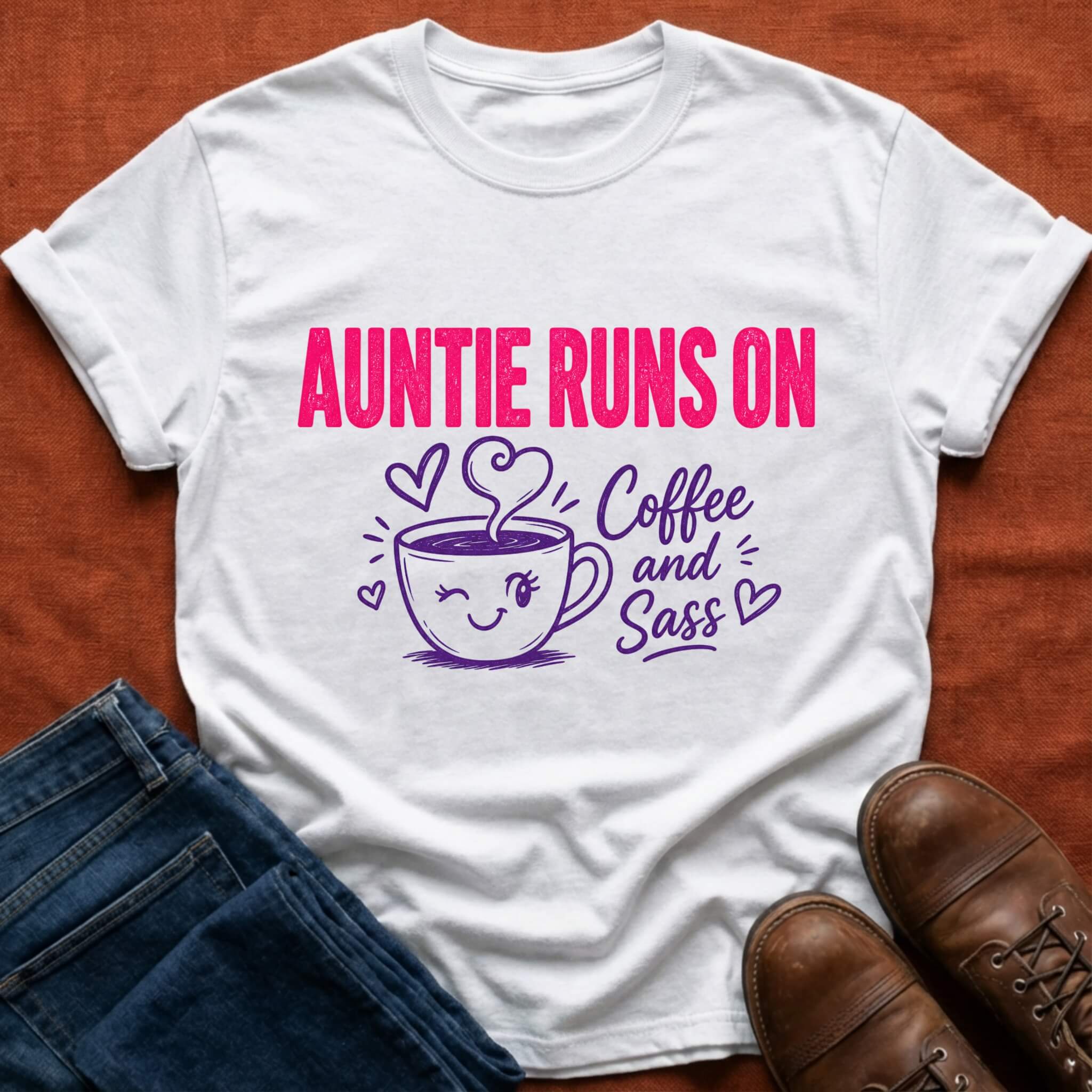 Auntie Coffee & Sass T-Shirt