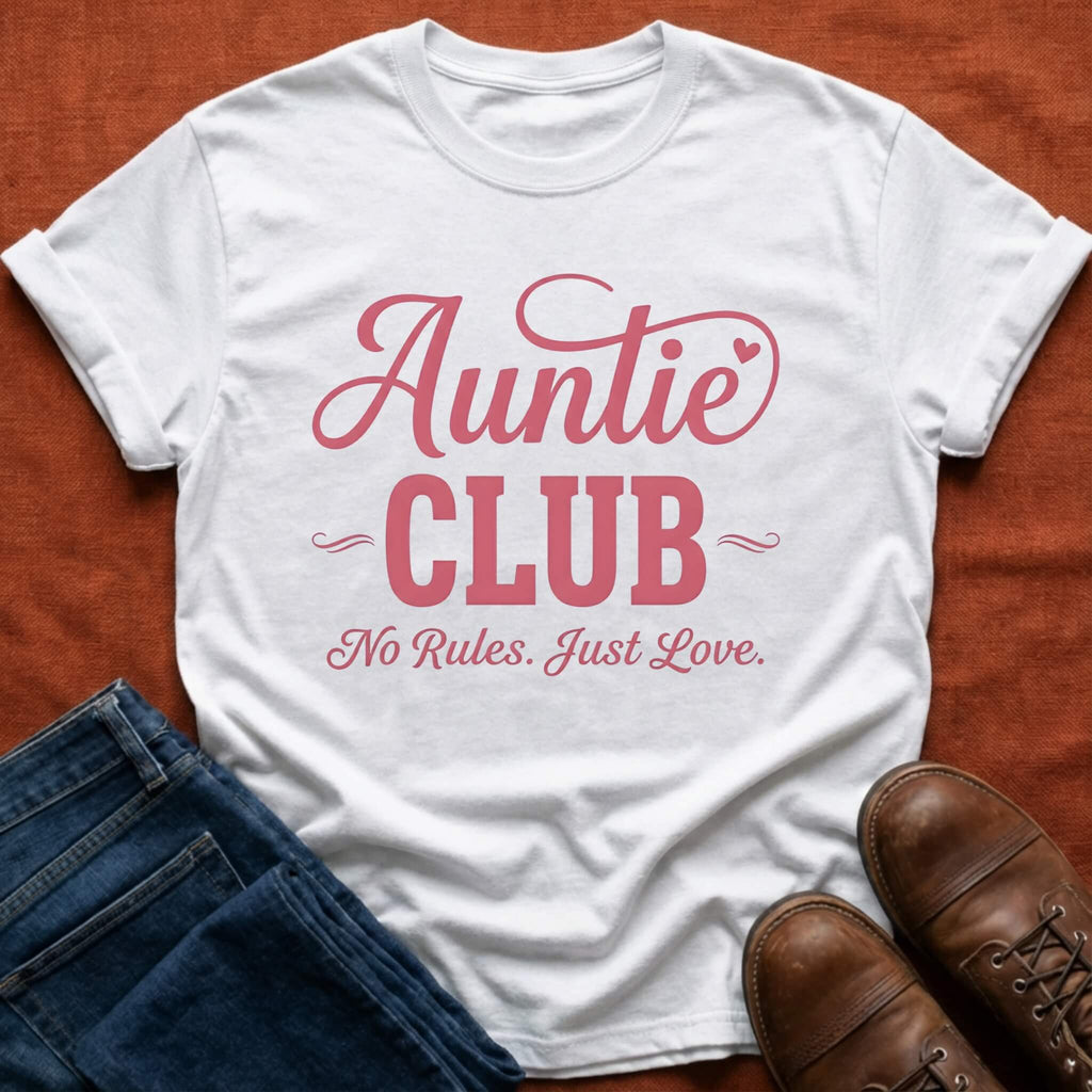 Auntie Club Script T-Shirt